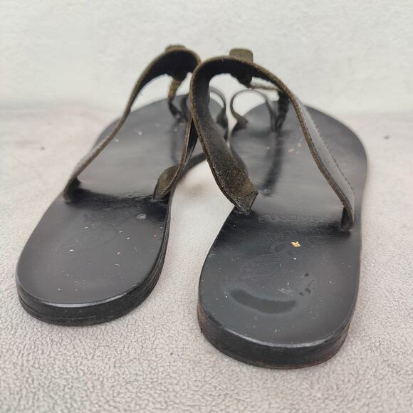 Ancient Greek Sandals Melpomeni Womens 39 9 Black Leather Braided Straps Beach‎ - Picture 4 of 6